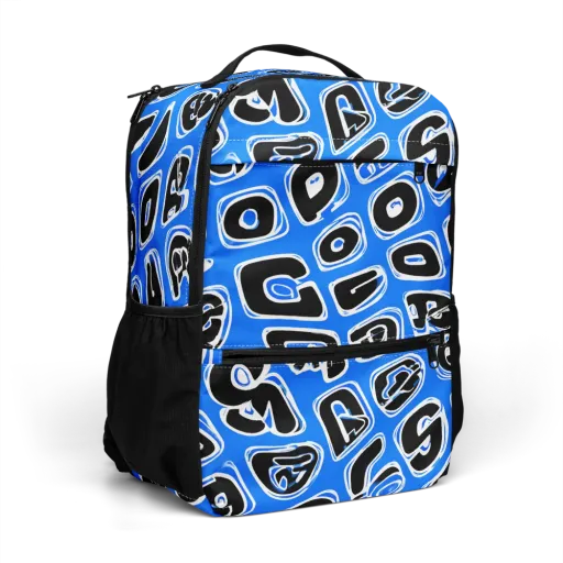 Blue Note Block on a Utility Backpack