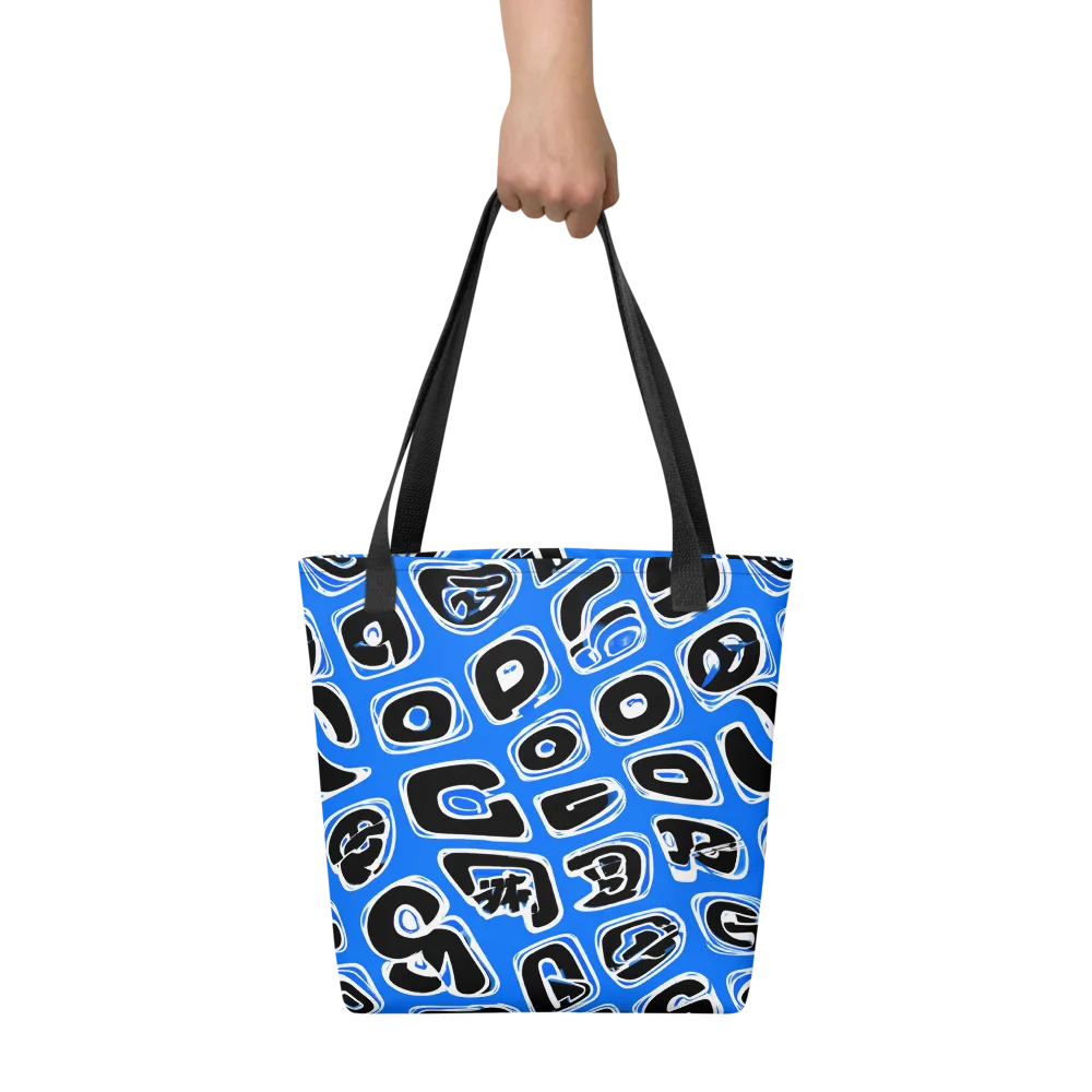 Blue Note Block on Tote Bag — Front