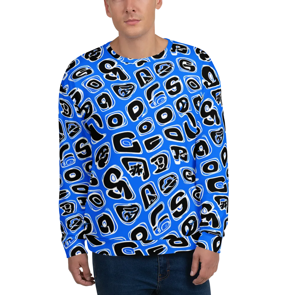Blue Note Block on Sweatshirt — Front