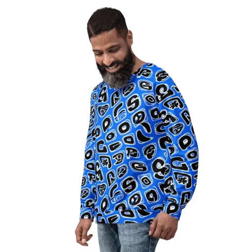 Blue Note Block on a Sweatshirt