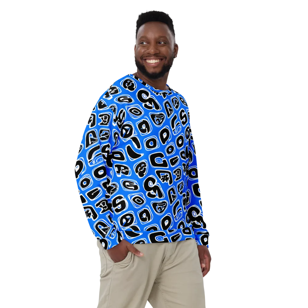 Blue Note Block on Sweatshirt — Front