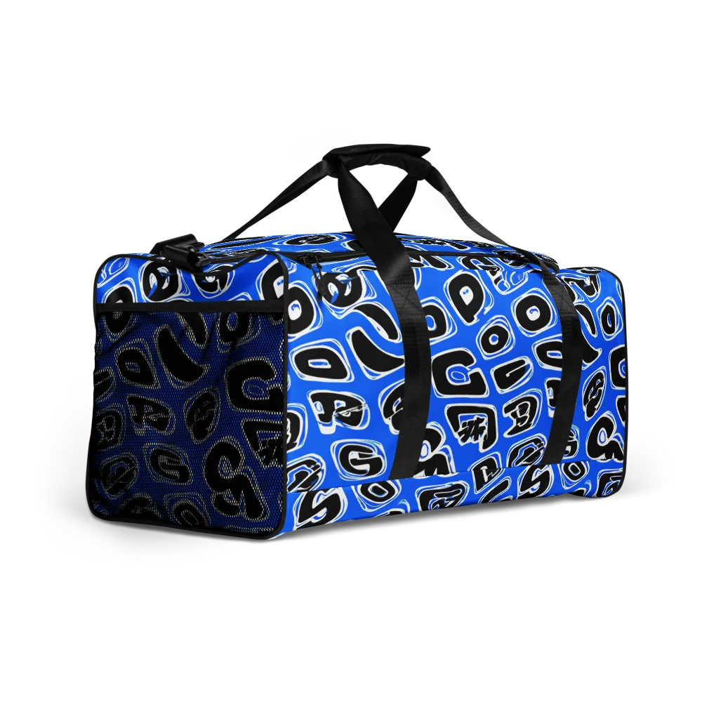 Blue Note Block on Duffle Bag — Right Front