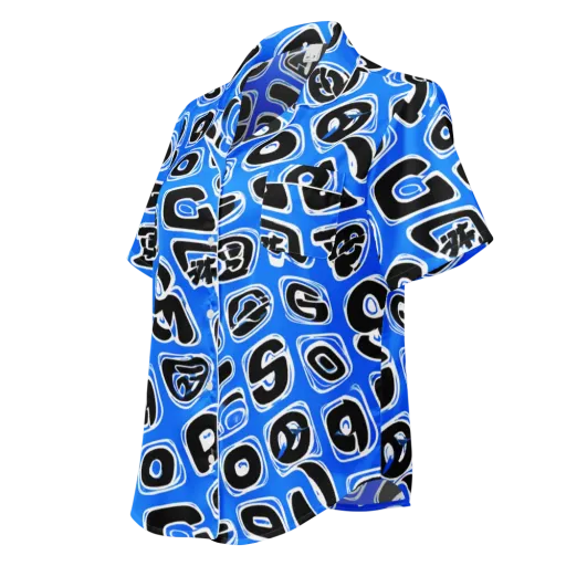 Blue Note Block on a Women's Short Sleeve Pajama Top