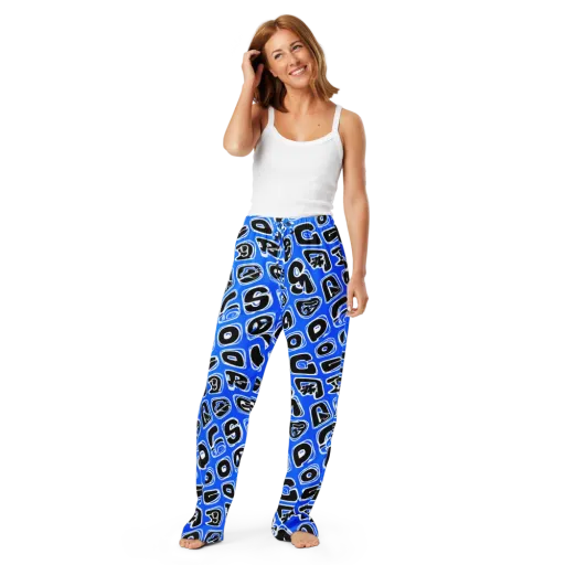 Blue Note Block on a Women's Pajama Pants