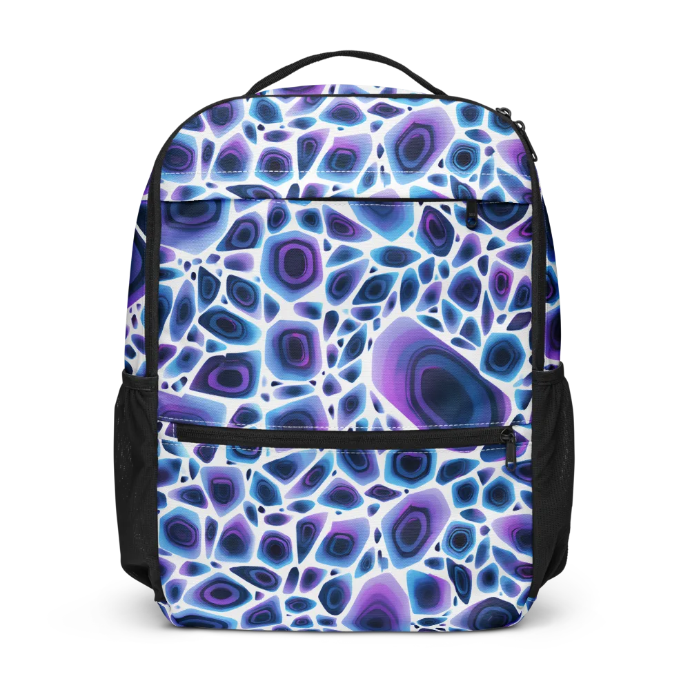 Ultraviolet Pebble on Utility Backpack — Front