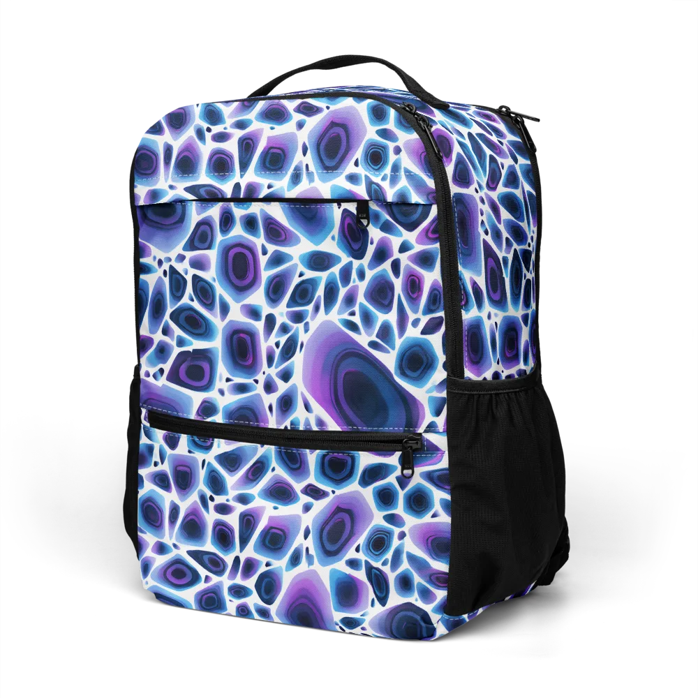 Ultraviolet Pebble on Utility Backpack — Left Front