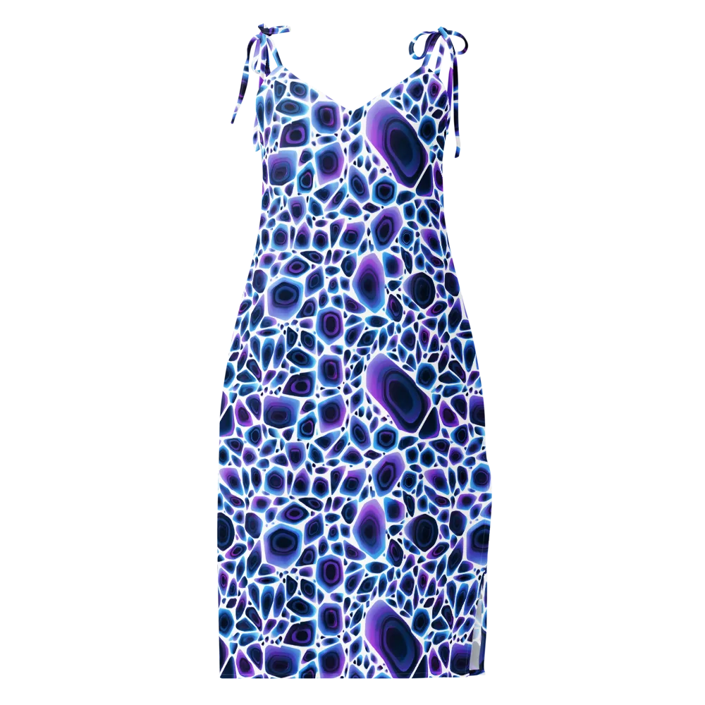Ultraviolet Pebble on Slip Dress — Front