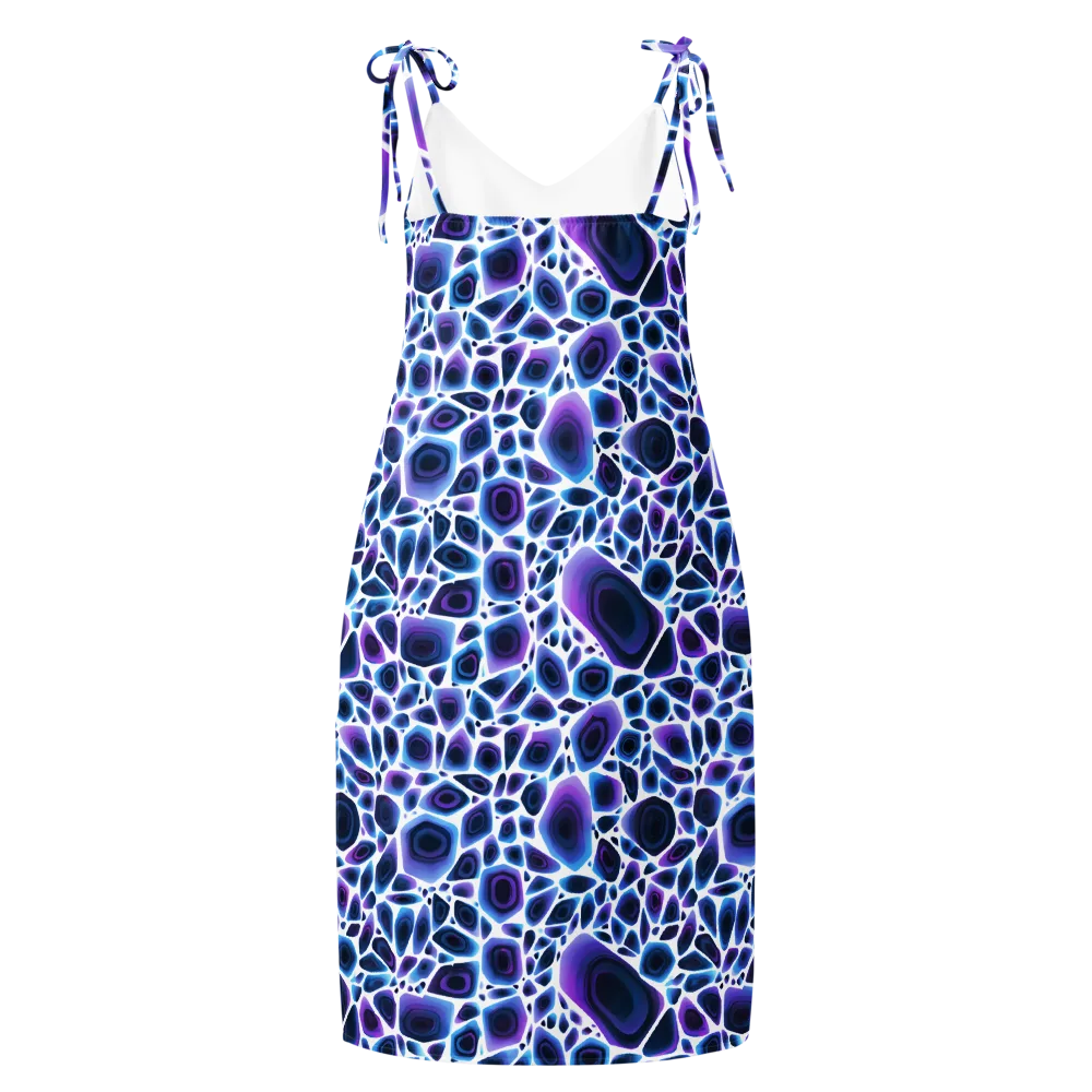 Ultraviolet Pebble on Slip Dress — Back