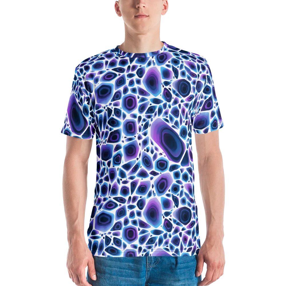 Ultraviolet Pebble on Men's Crew Neck T-Shirt — Front