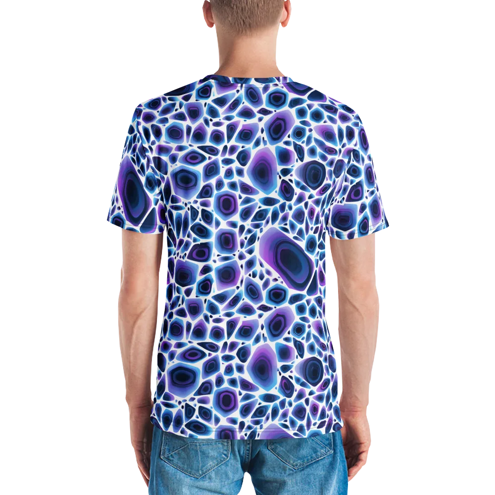 Ultraviolet Pebble on Men's Crew Neck T-Shirt — Back
