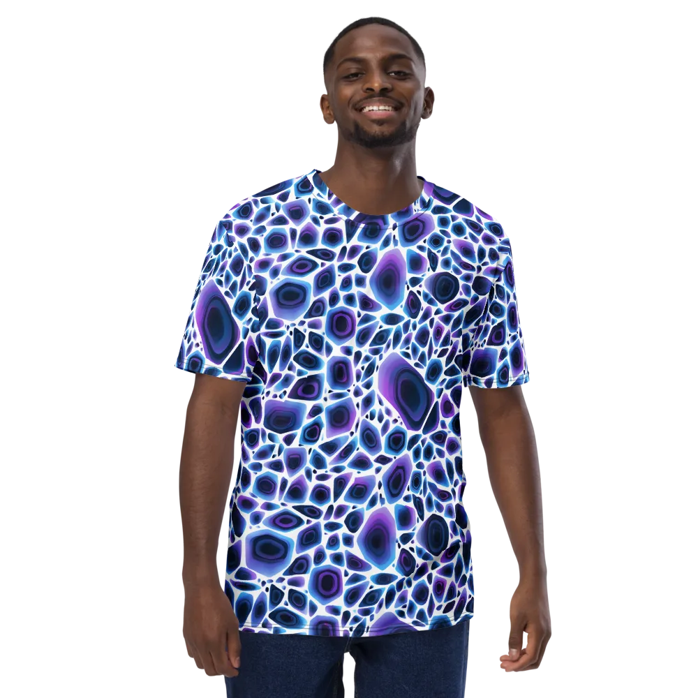 Ultraviolet Pebble on Men's Crew Neck T-Shirt — Front