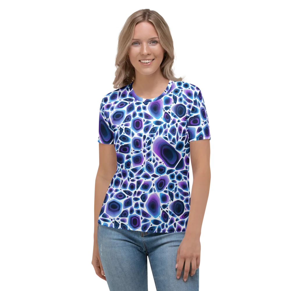 Ultraviolet Pebble on Women's Crew Neck T-Shirt — Front