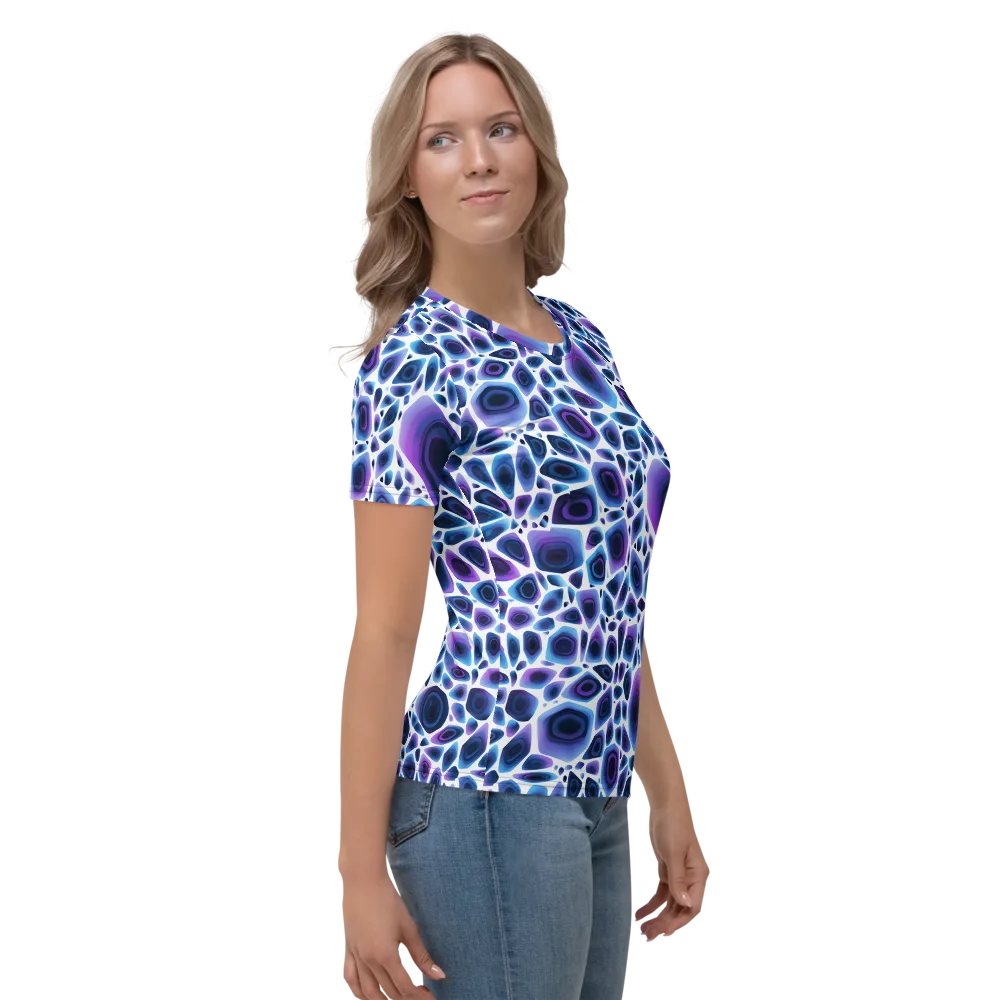 Ultraviolet Pebble on Women's Crew Neck T-Shirt — Right