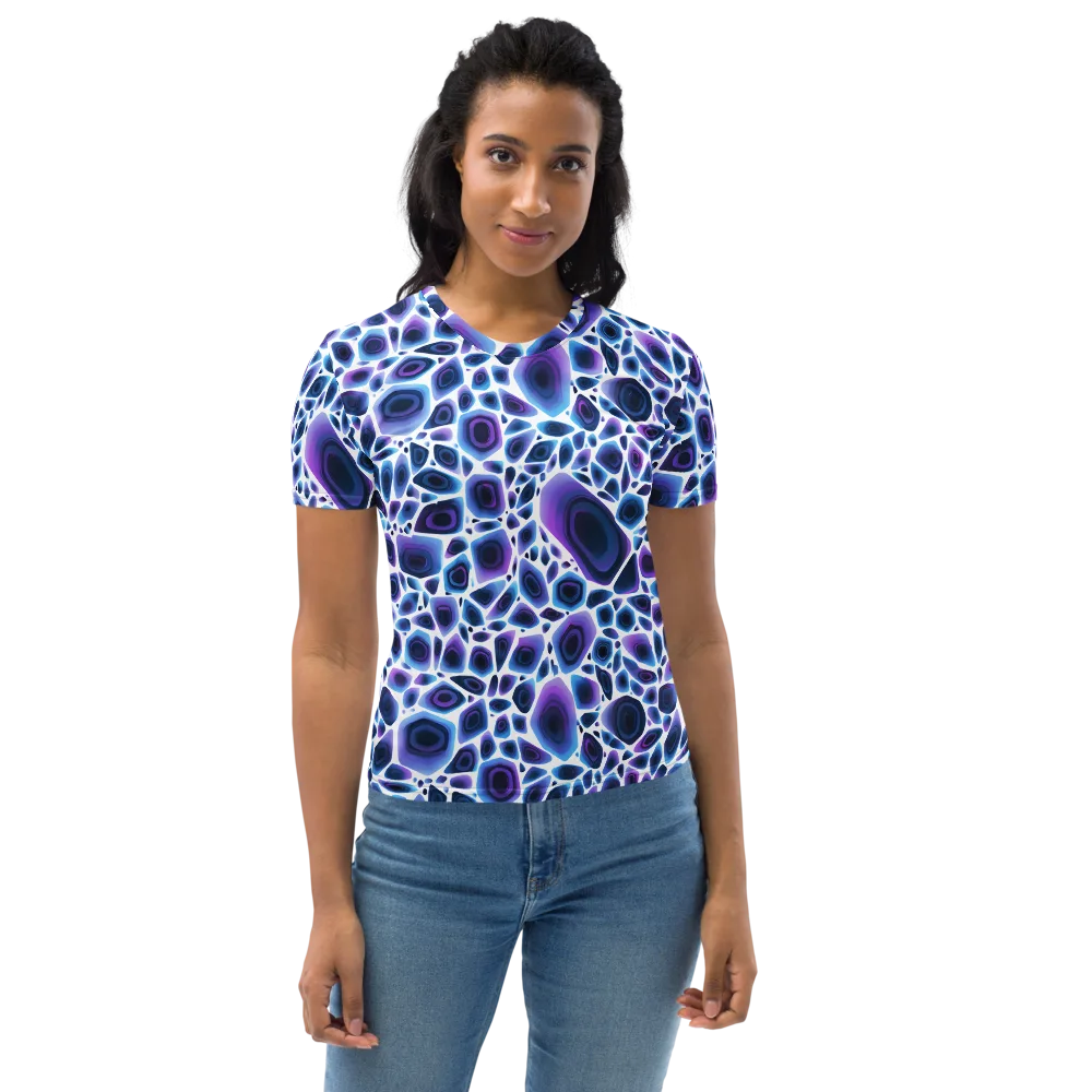 Ultraviolet Pebble on Women's Crew Neck T-Shirt — Front