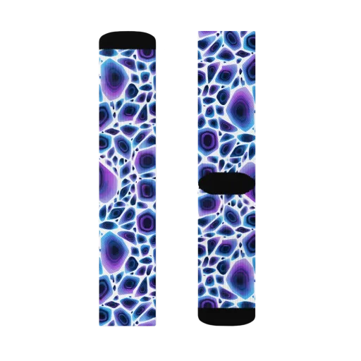 Ultraviolet Pebble on a Socks