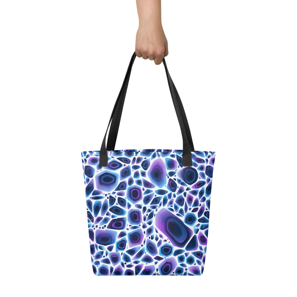 Ultraviolet Pebble on Tote Bag — Front