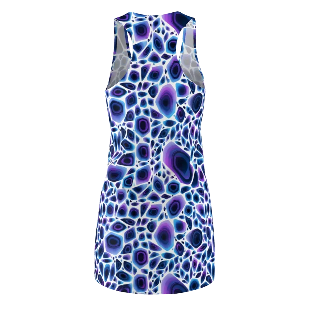 Ultraviolet Pebble on Racerback Dress — Back