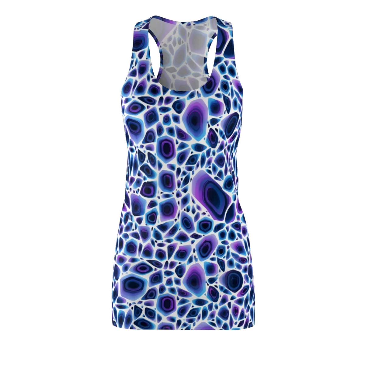 Ultraviolet Pebble on Racerback Dress — Front