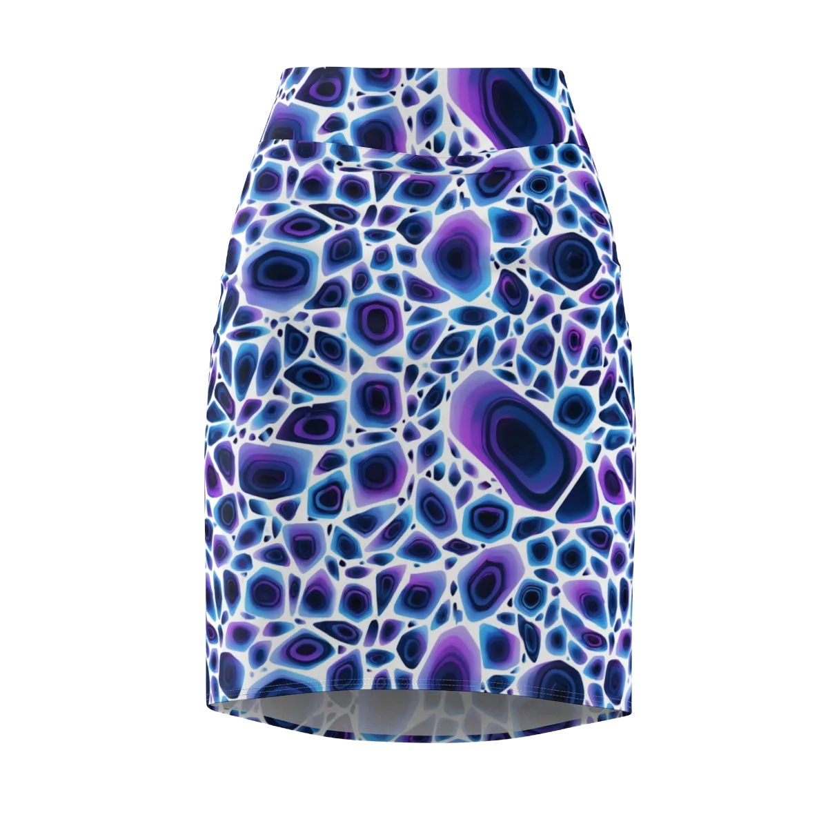 Ultraviolet Pebble on Pencil Skirt — Front