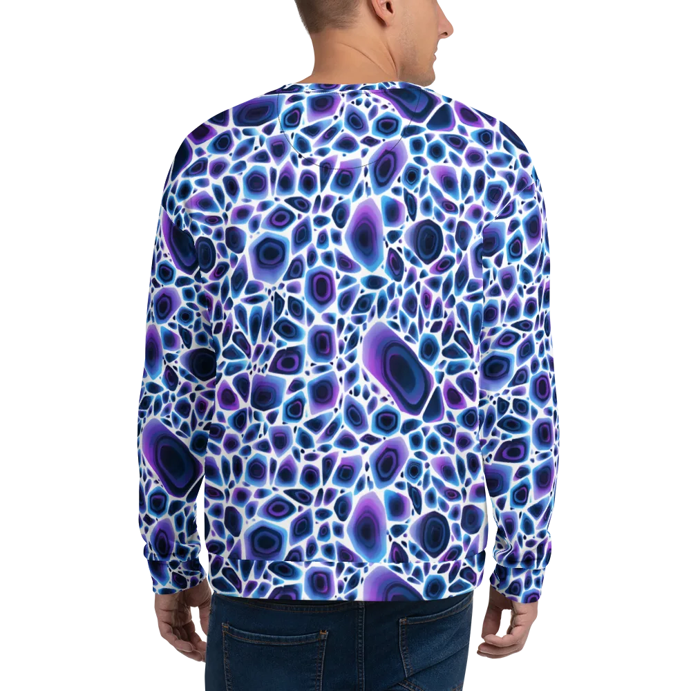 Ultraviolet Pebble on Sweatshirt — Back