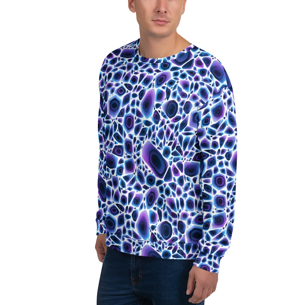 Ultraviolet Pebble on Sweatshirt — Left Front