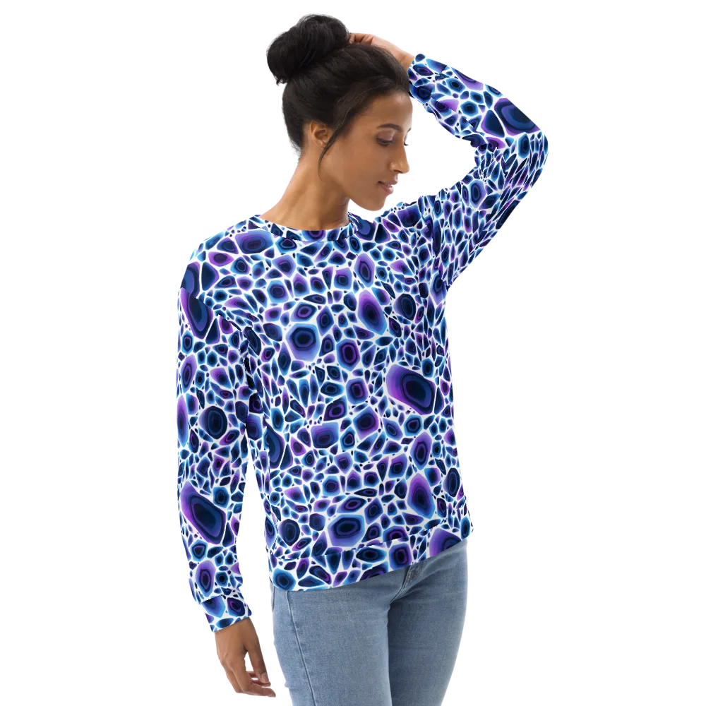 Ultraviolet Pebble on Sweatshirt — Right Front