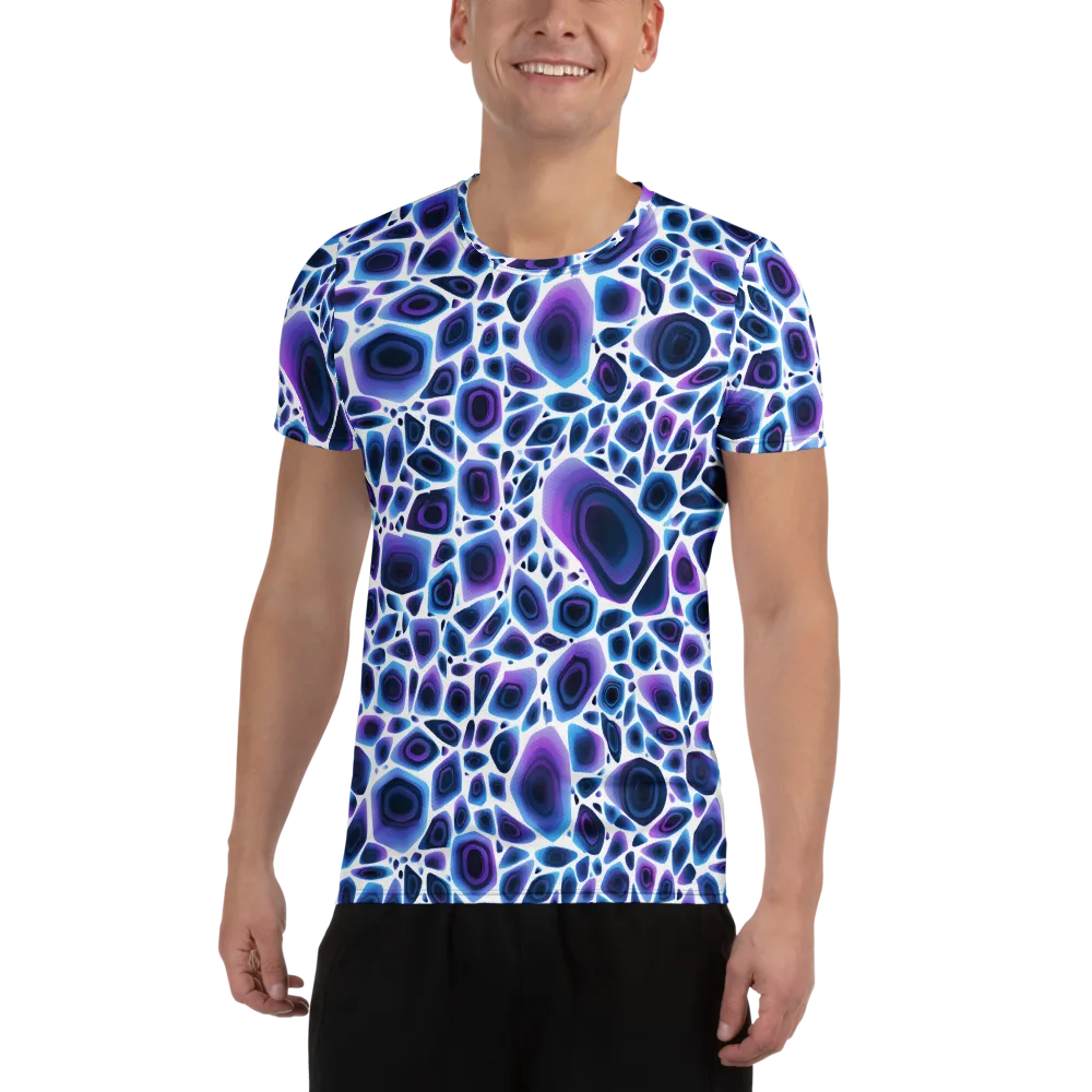 Ultraviolet Pebble on Men's Athletic T-Shirt — Front