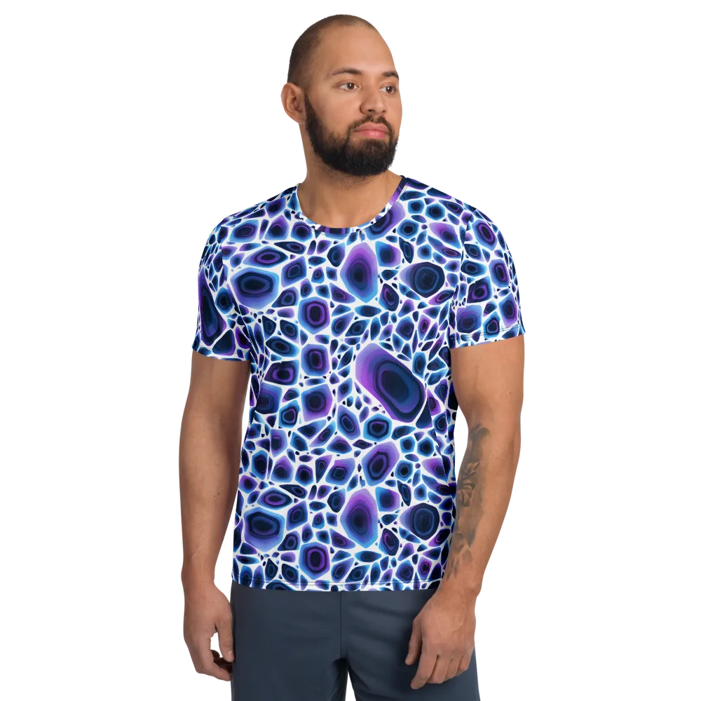 Ultraviolet Pebble on Men's Athletic T-Shirt — Front
