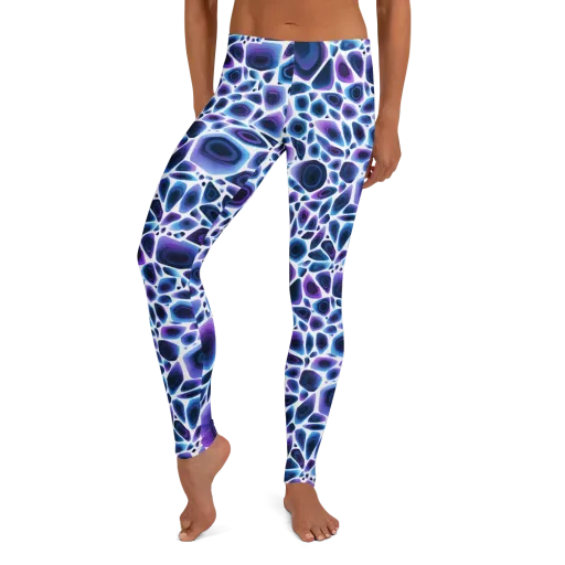 Ultraviolet Pebble on a Leggings