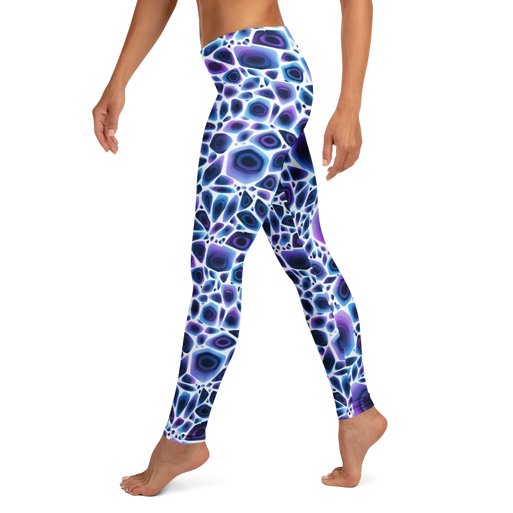 Ultraviolet Pebble on Leggings — Left