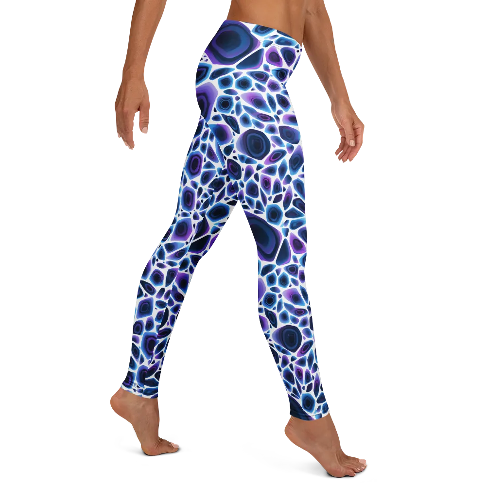 Ultraviolet Pebble on Leggings — Right