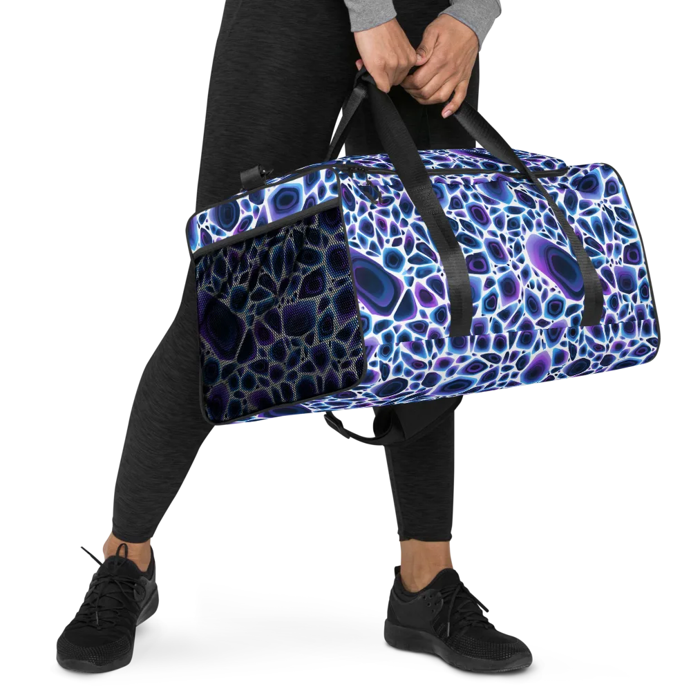 Ultraviolet Pebble on Duffle Bag — Right Front