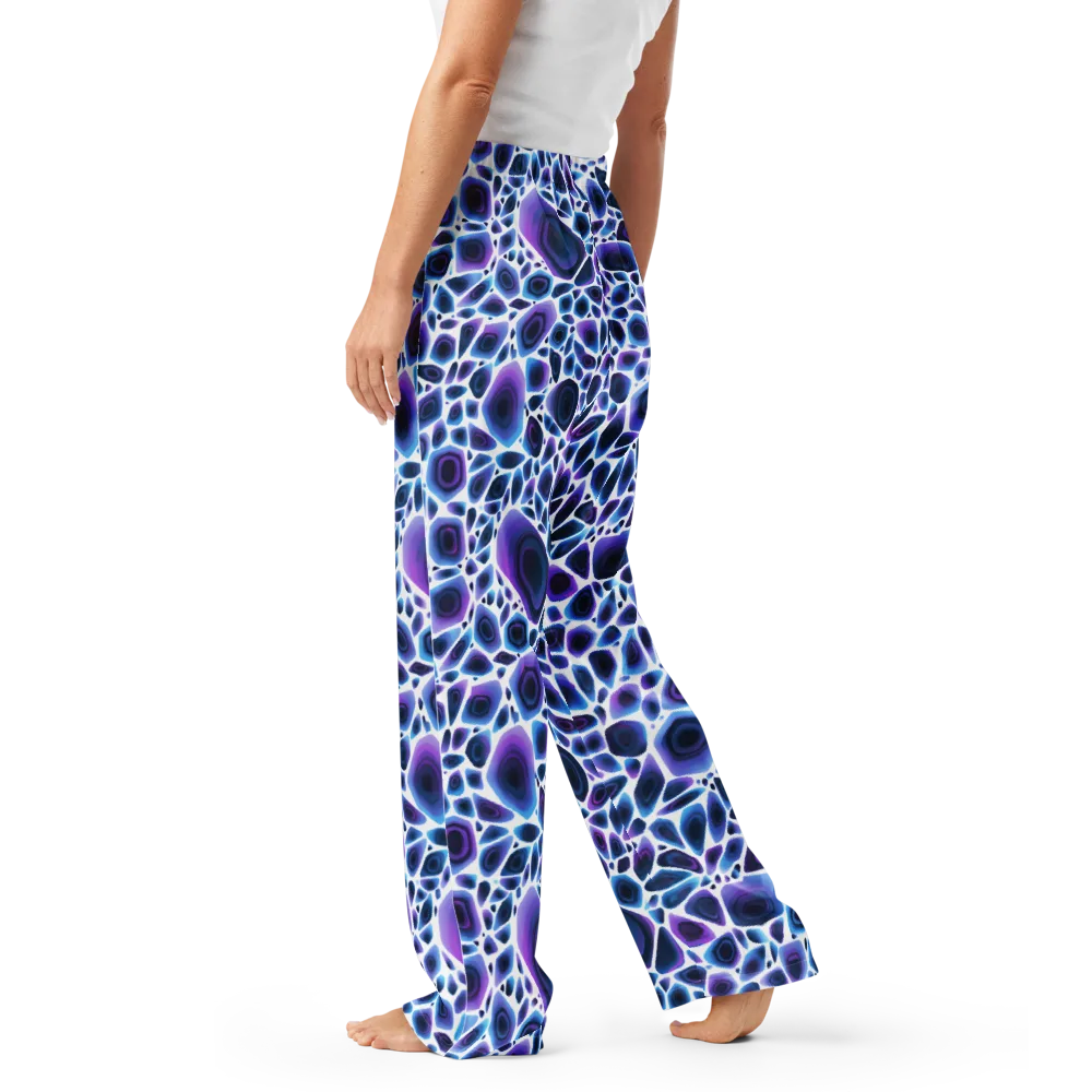 Ultraviolet Pebble on Women's Pajama Pants — Left