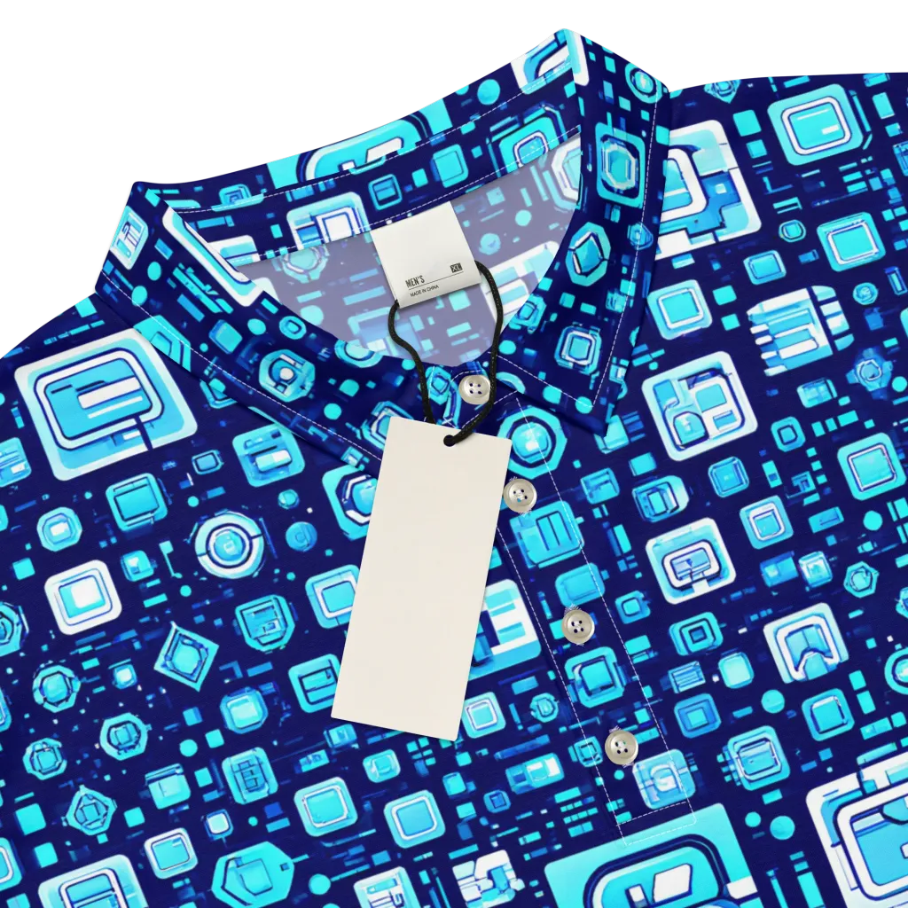 Sapphire Signal on Men's Slim Fit Polo Shirt — Product details