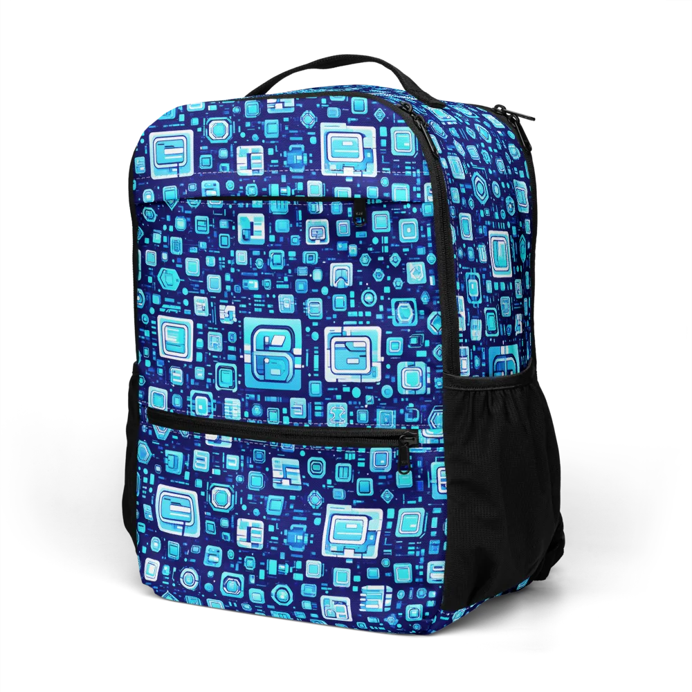 Sapphire Signal on Utility Backpack — Left Front