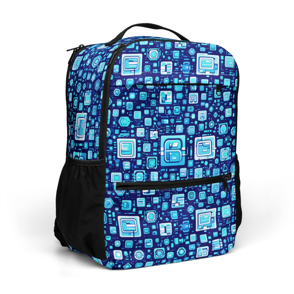 Sapphire Signal on Utility Backpack — Right Front