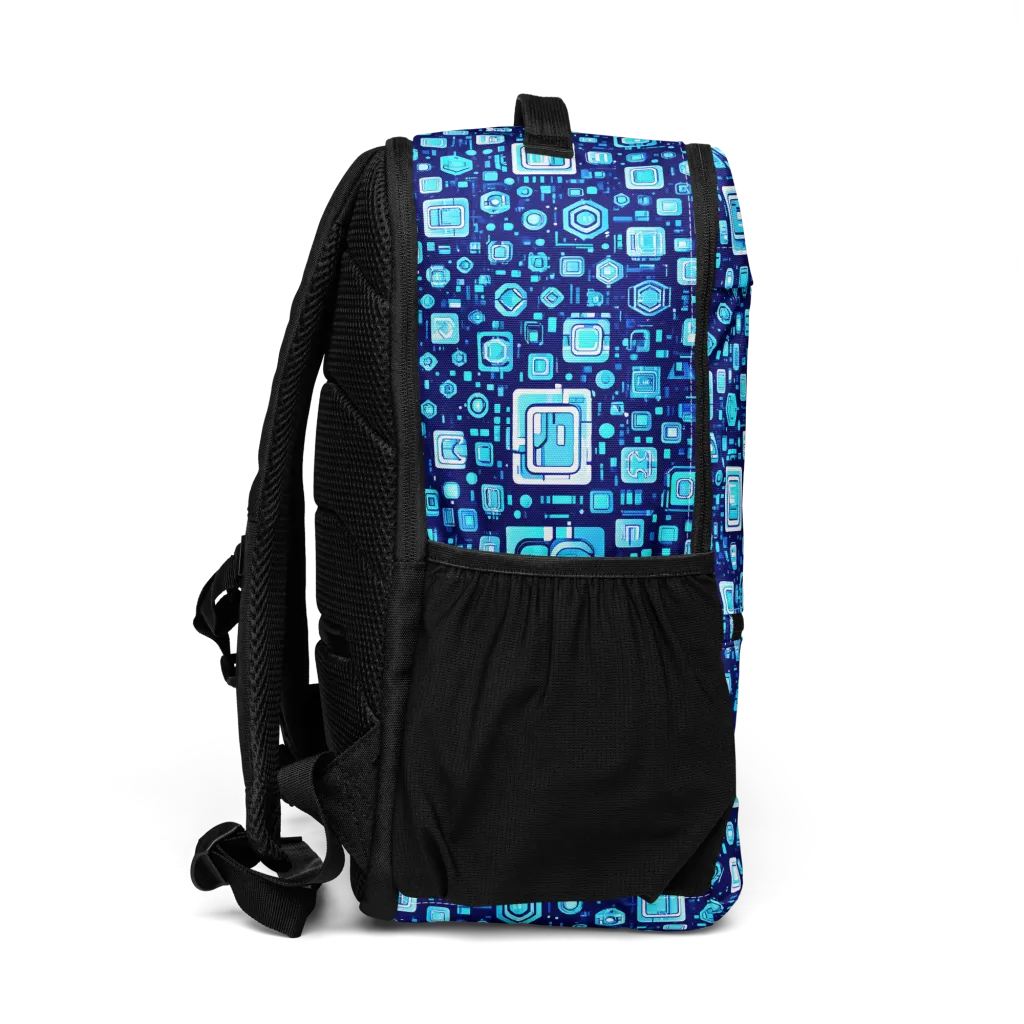 Sapphire Signal on Utility Backpack — Right