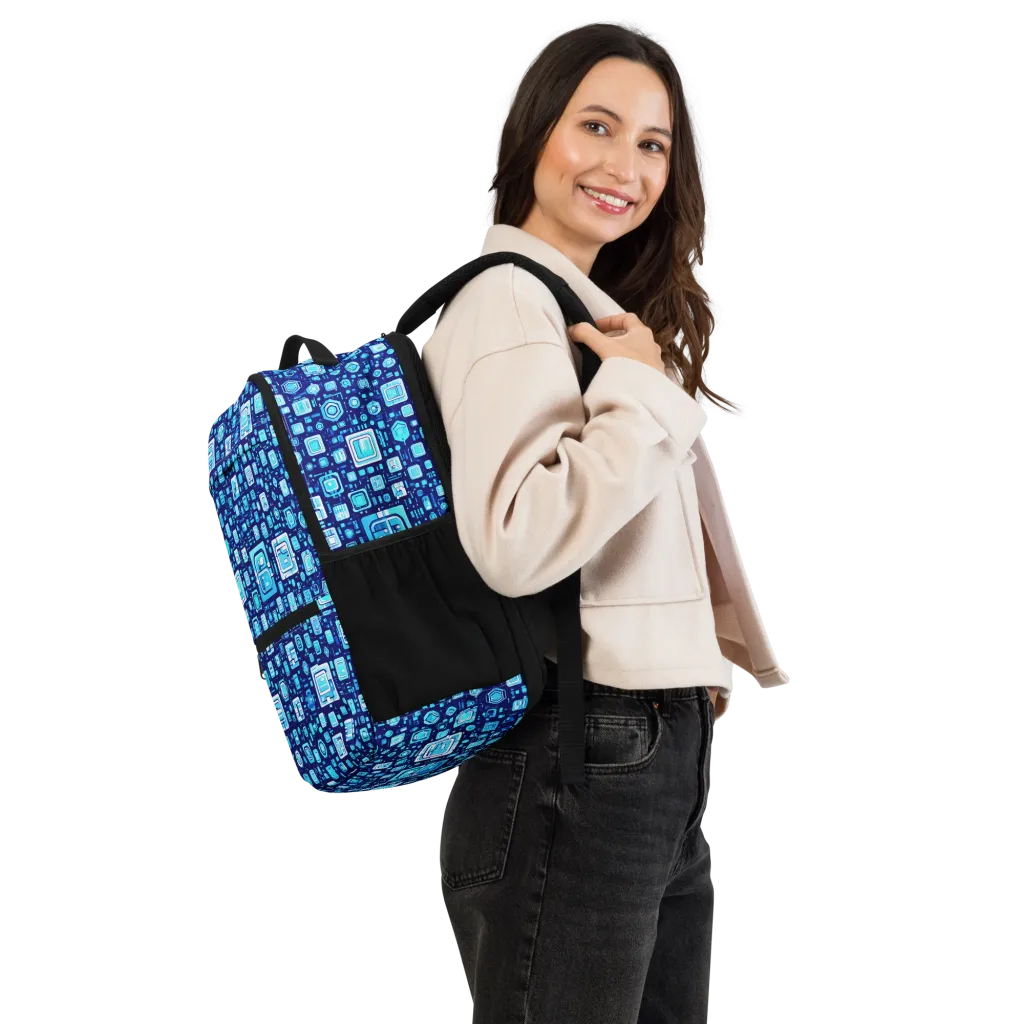 Sapphire Signal on Utility Backpack — Right