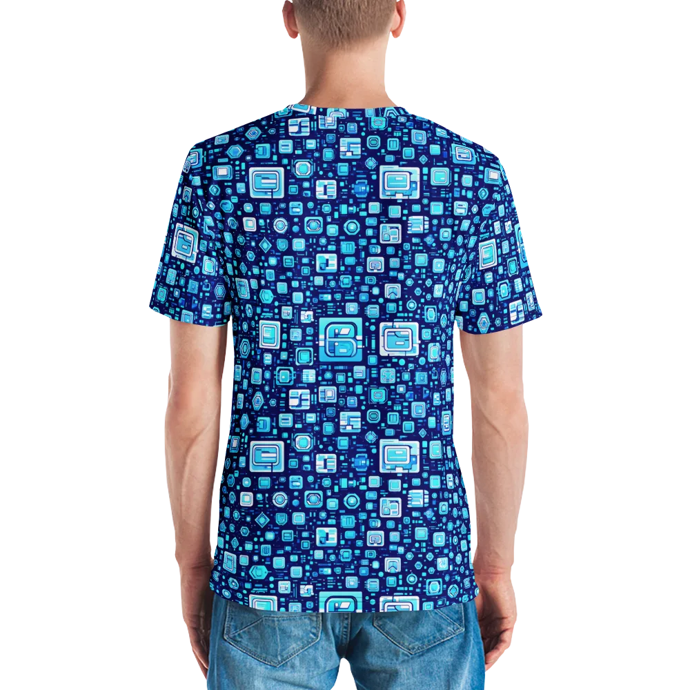 Sapphire Signal on Men's Crew Neck T-Shirt — Back