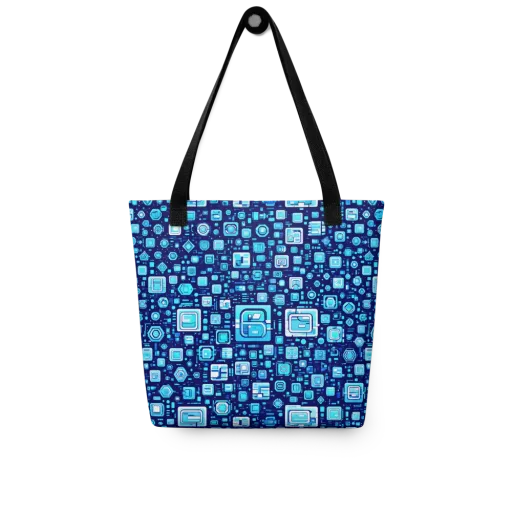 Sapphire Signal on a Tote Bag