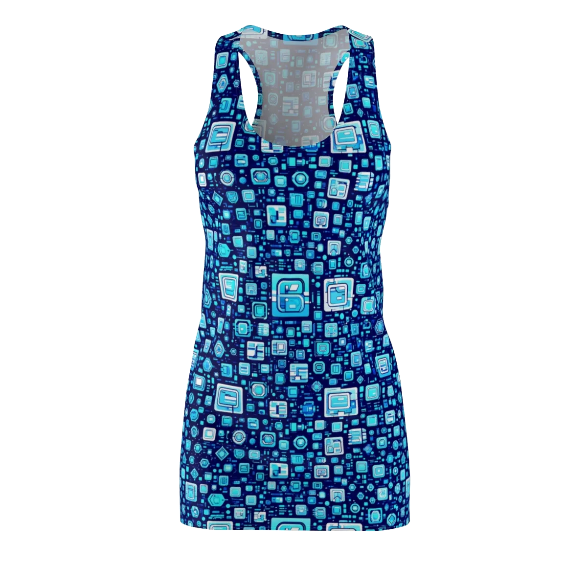 Sapphire Signal on Racerback Dress — Front