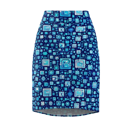 Sapphire Signal on a Pencil Skirt