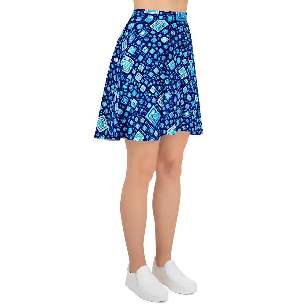 Sapphire Signal on Skater Skirt — Right