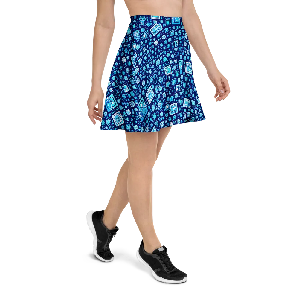 Sapphire Signal on Skater Skirt — Right