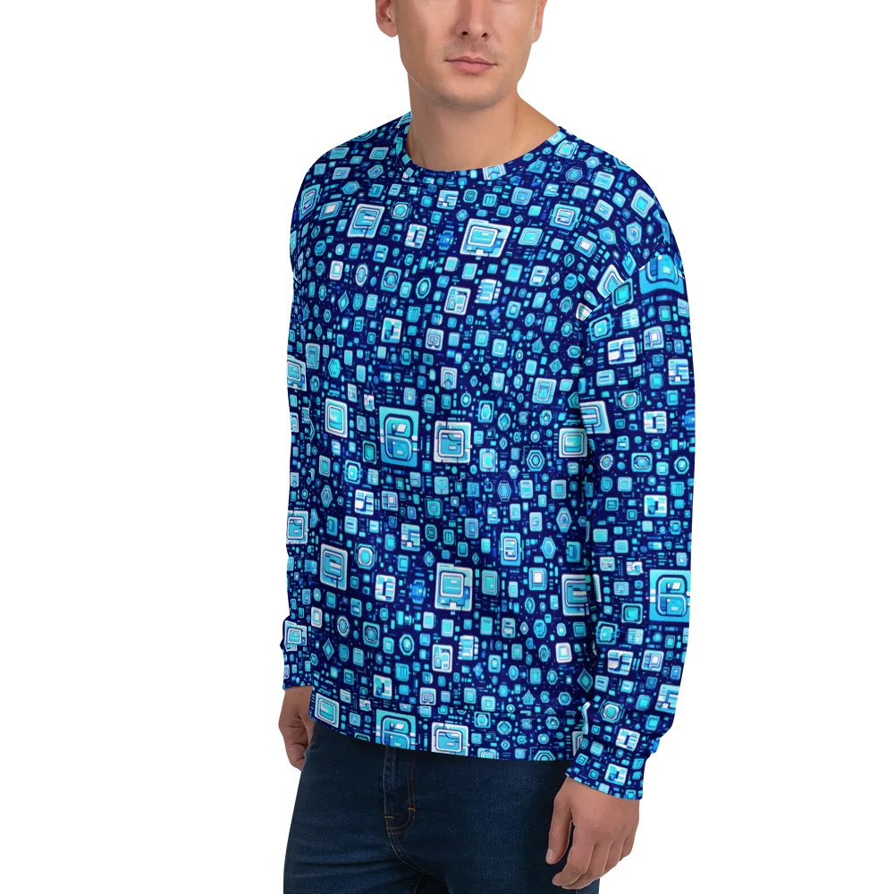 Sapphire Signal on Sweatshirt — Left Front