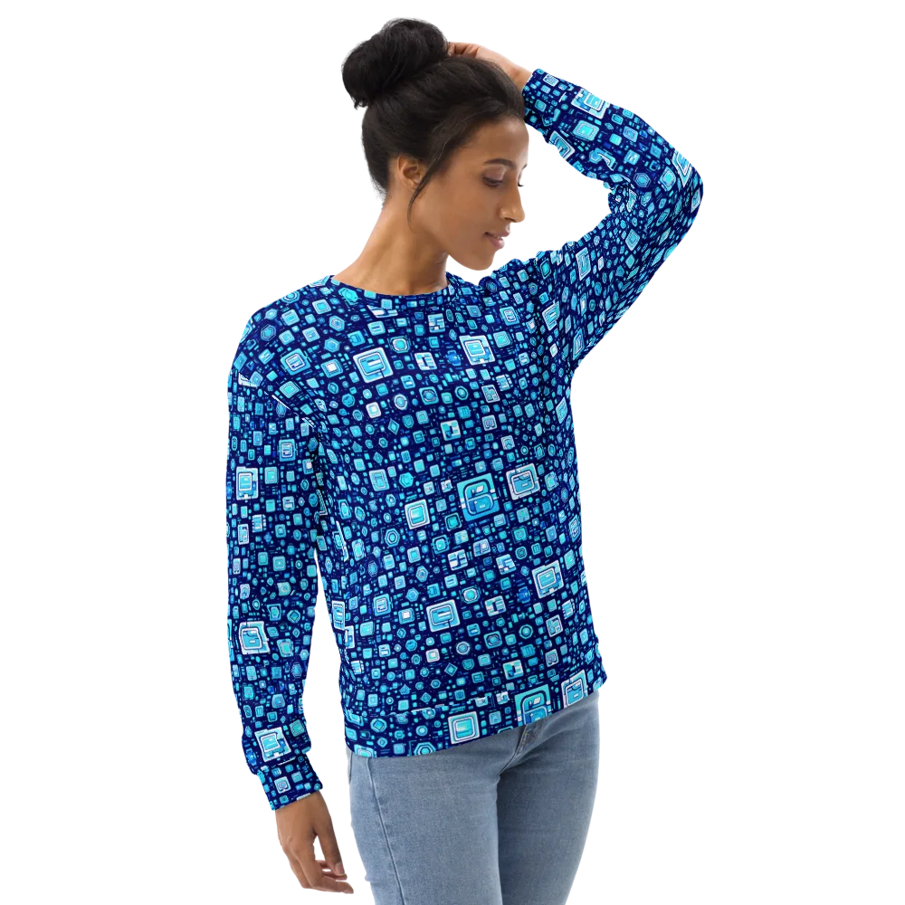 Sapphire Signal on Sweatshirt — Right Front