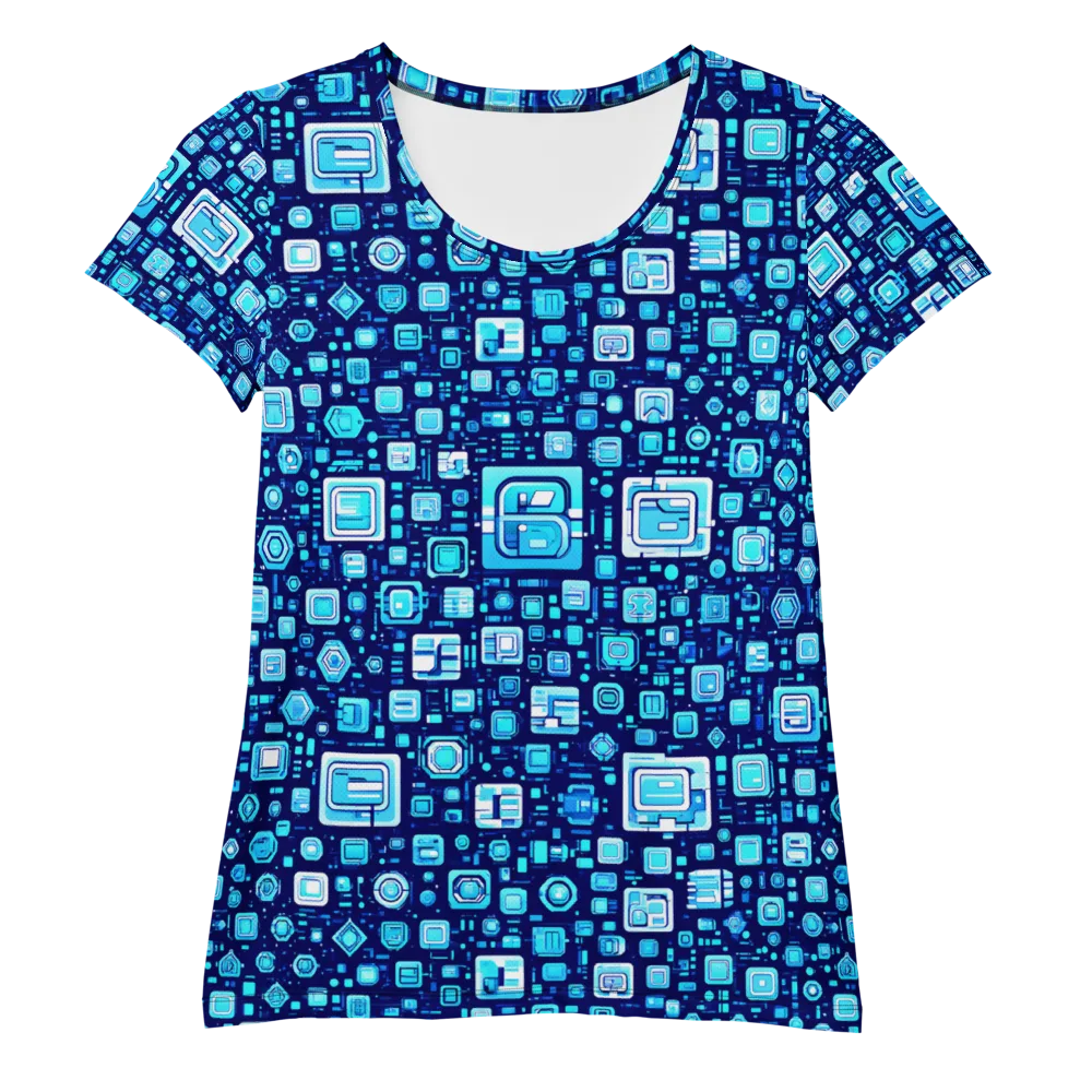 Sapphire Signal on Women's Athletic T-Shirt — Front