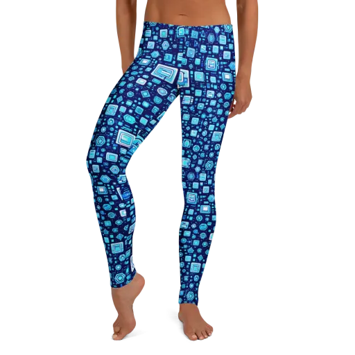 Sapphire Signal on a Leggings