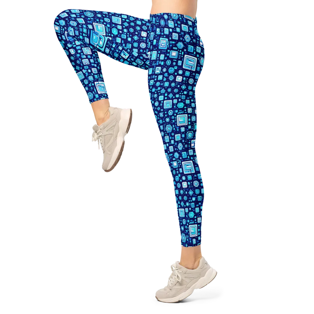 Sapphire Signal on Leggings — Left