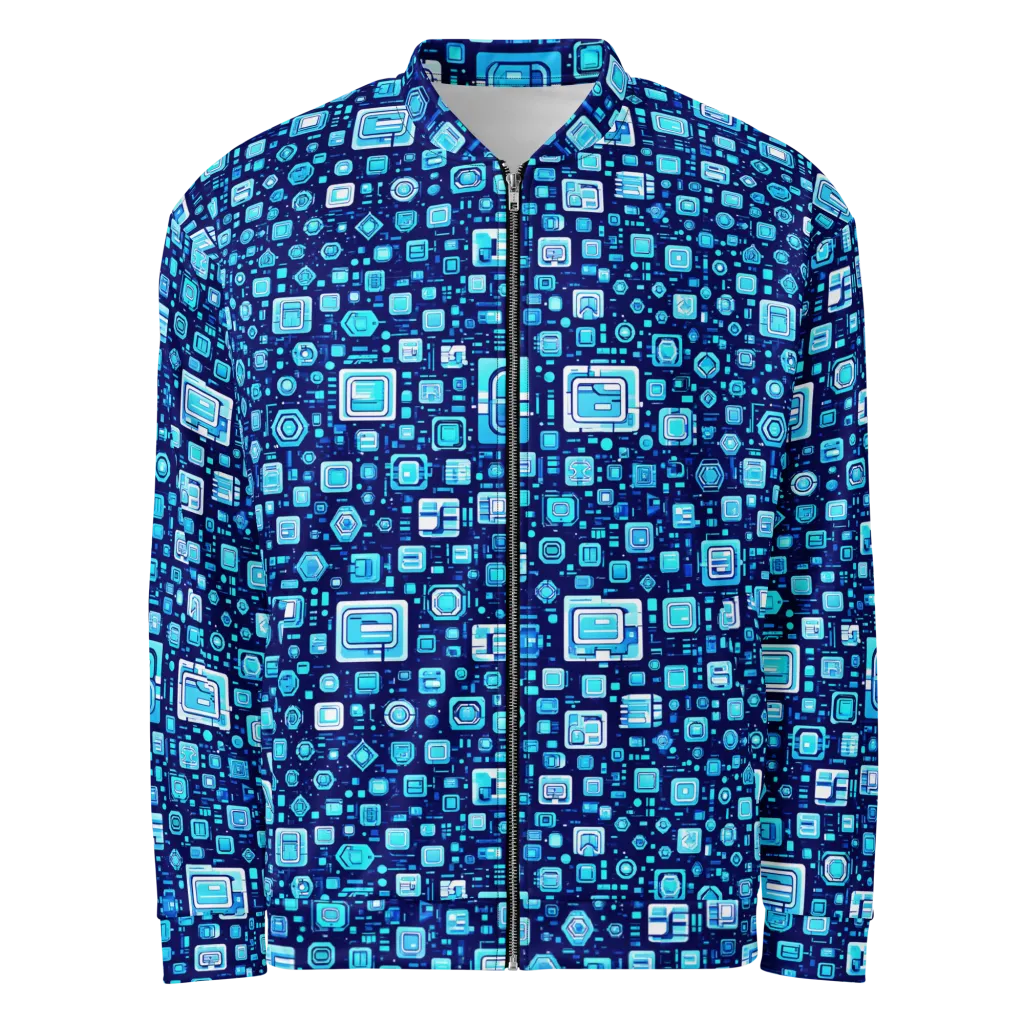 Sapphire Signal on Bomber Jacket — Front